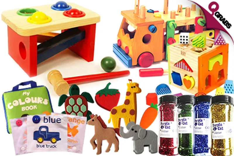From QR10 Have Artistic Fun with Felt, Glitter & a Wide Range of Imaginative Toys for Your Child! (Up to QR135 Value)